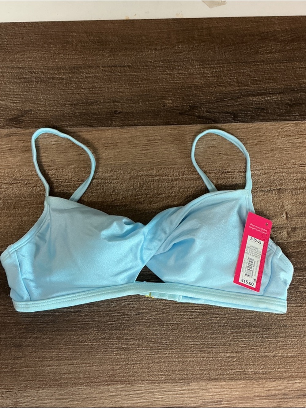 Xhilaration Light Blue Women's Bikini Top